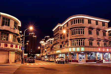 城市夜景建筑